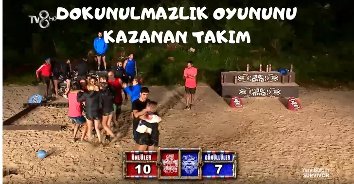 Dokunulmaz Oyununu Kazanan Takım..