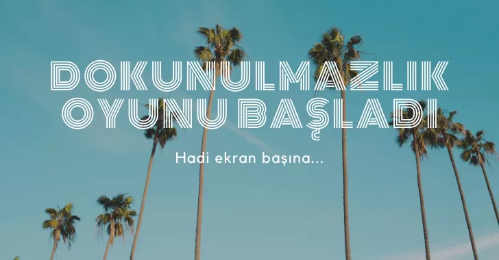 Dokunulmazlık Oyunu Başladı...